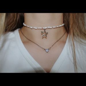 STAR beaded choker!!